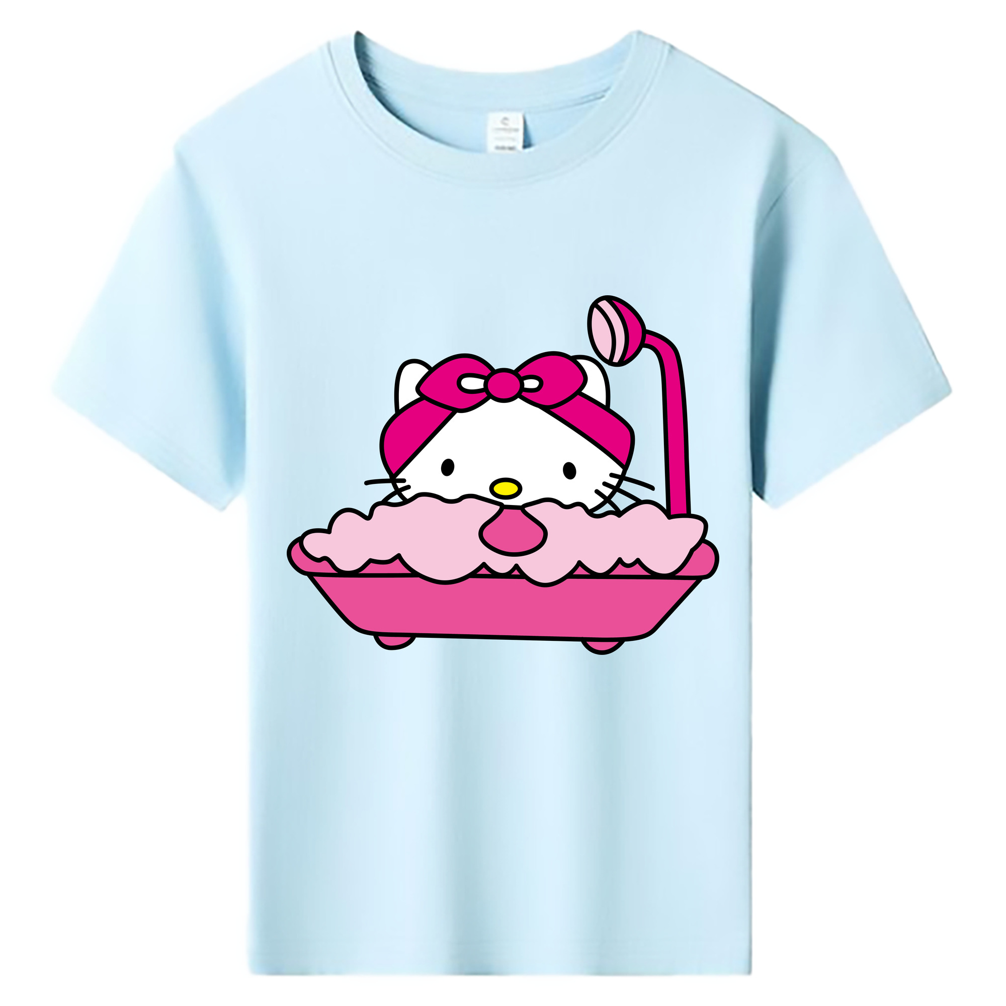 （画像用） Hello Kitty ハローキティ 綿100％キッズTシャツ（フロントプリント）